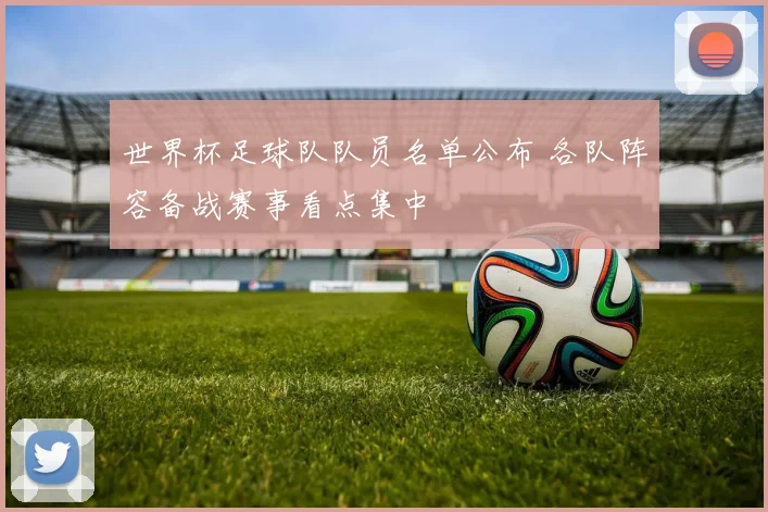 世界杯足球队队员名单公布 各队阵容备战赛事看点集中